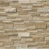 Msi Rockmount Casa Blend 3D Ledger Panel 6 In. X 24 In. Multi Finish Natural Quartzite Wall Tile, 6PK ZOR-PNL-0083